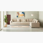 Giovanni Large and Luxurious Fabric Corner Sofa