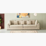 Giovanni Large and Luxurious Fabric Corner Sofa