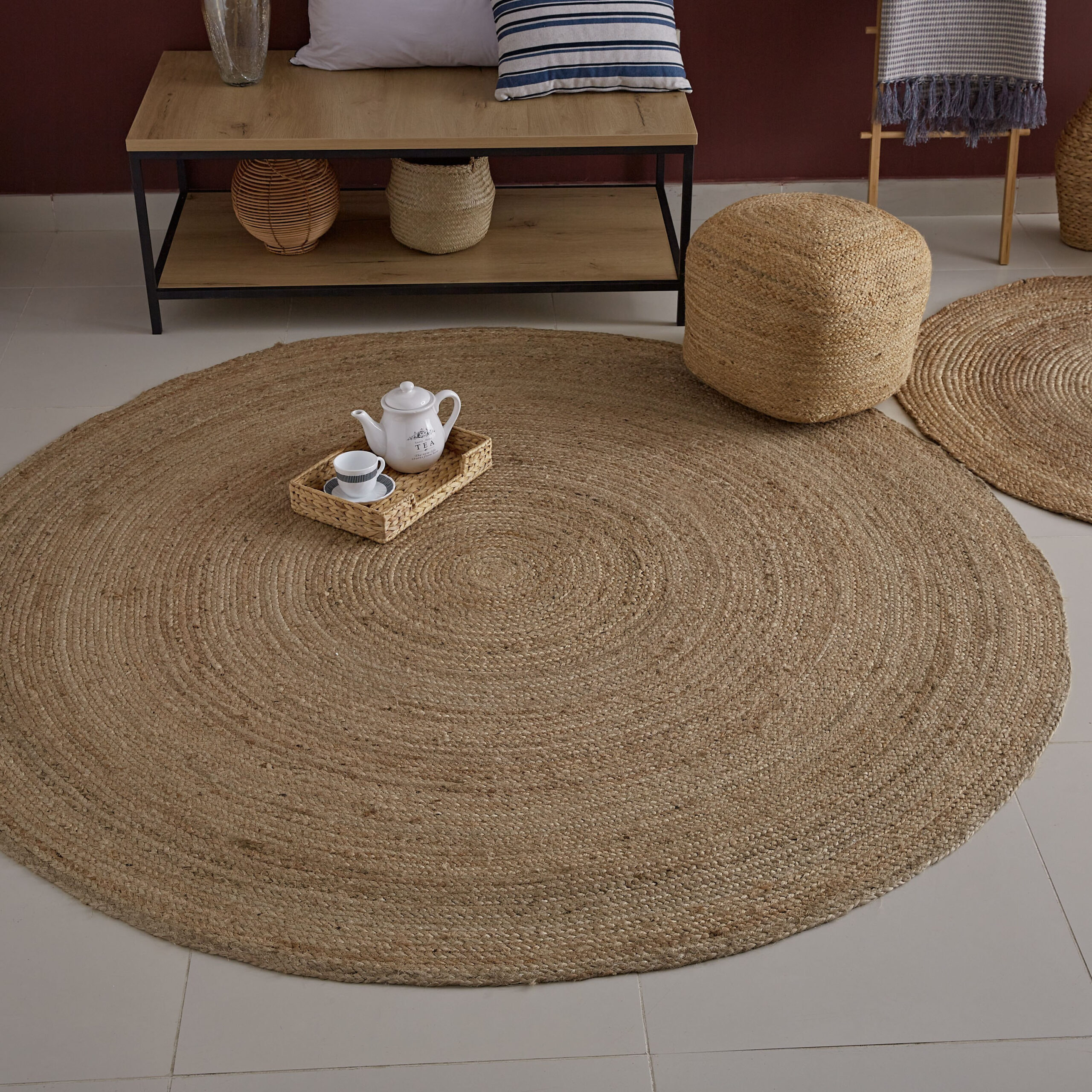 Natura Hand Braided Jute Rug - 200 cm