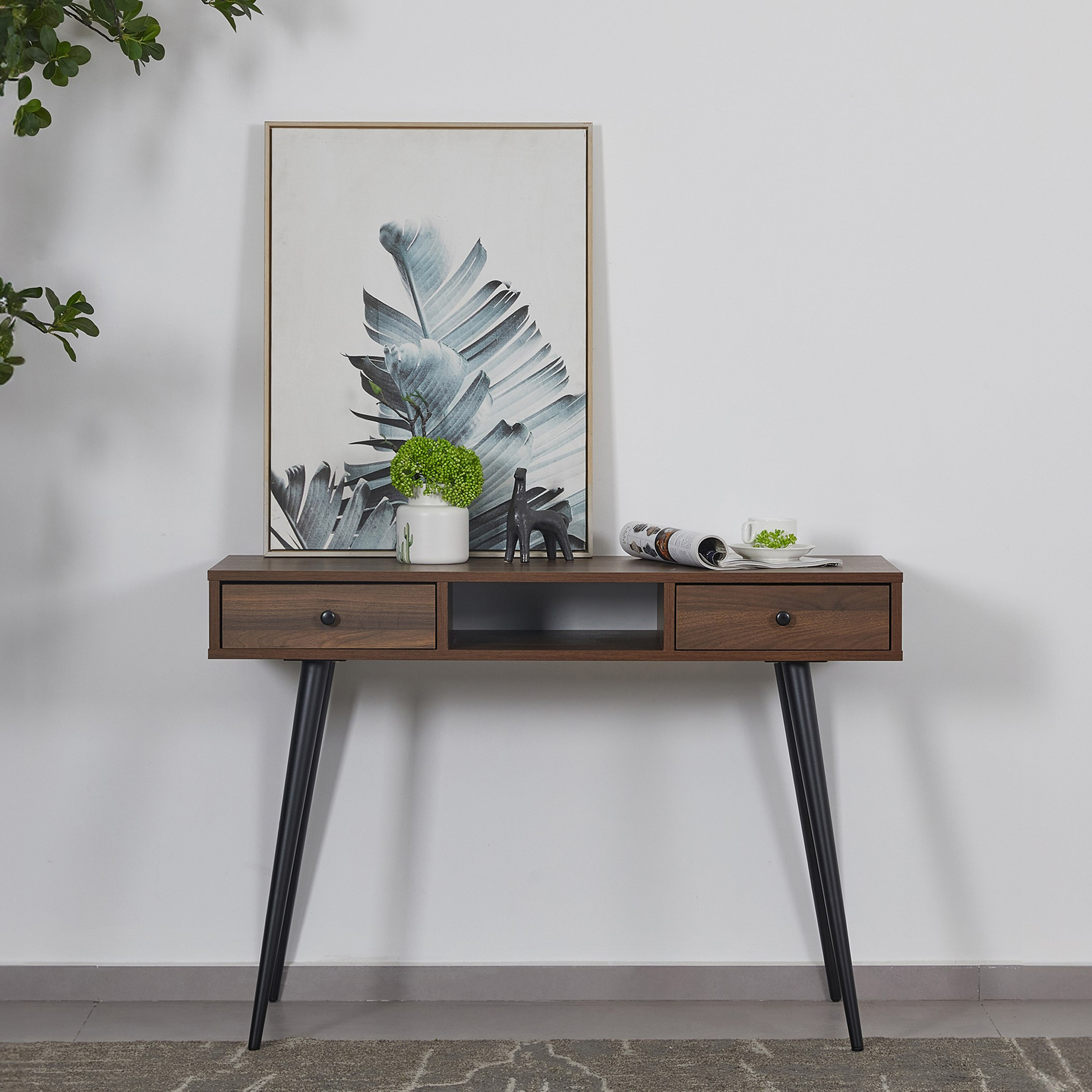 Finland Console Table with 2 Drawers