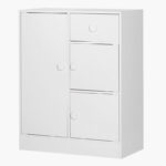 Vanilla Cody 1-Drawer Kids' Cabinet with 3 Doors