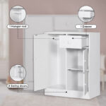 Vanilla Cody 1-Drawer Kids' Cabinet with 3 Doors