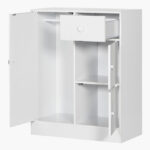 Vanilla Cody 1-Drawer Kids' Cabinet with 3 Doors