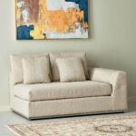 Giovanni Luxurious 2-Seater Fabric Right Arm Corner Sofa
