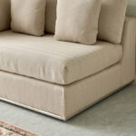 Giovanni Luxurious 2-Seater Fabric Right Arm Corner Sofa