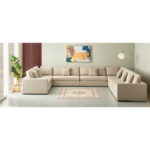 Giovanni Luxurious 2-Seater Fabric Right Arm Corner Sofa