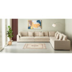 Giovanni Luxurious 2-Seater Fabric Right Arm Corner Sofa
