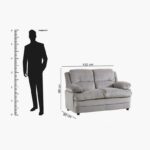Fiona 2-Seater Fabric Sofa