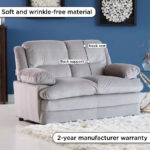 Fiona 2-Seater Fabric Sofa