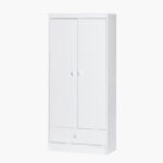 Ivory 2-Door Wardrobe with Drawer