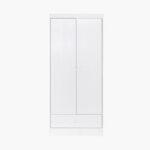 Ivory 2-Door Wardrobe with Drawer