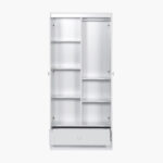 Ivory 2-Door Wardrobe with Drawer