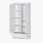 Ivory 2-Door Wardrobe with Drawer