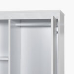 Ivory 2-Door Wardrobe with Drawer