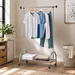 Lapis Garment Chrome Rack with Wheels - 120x50x169 cm - Image 6