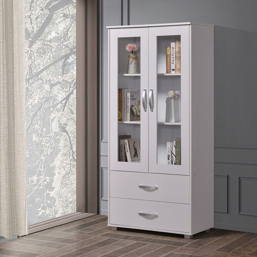 Kairo 2-Door Showcase with 2 Drawers - Image 3