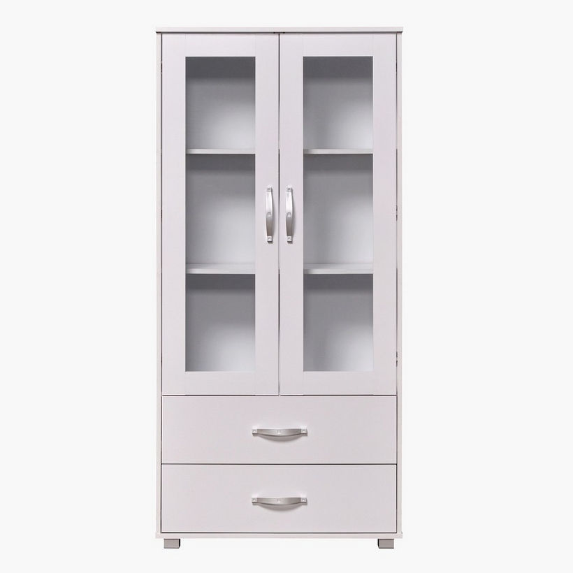 Kairo 2-Door Showcase with 2 Drawers - Image 4