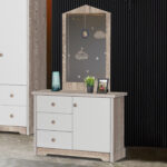 My House 3-Drawer 1-Door Kids’ Dresser with Mirror