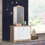 My House 3-Drawer 1-Door Kids’ Dresser with Mirror