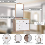My House 3-Drawer 1-Door Kids’ Dresser with Mirror