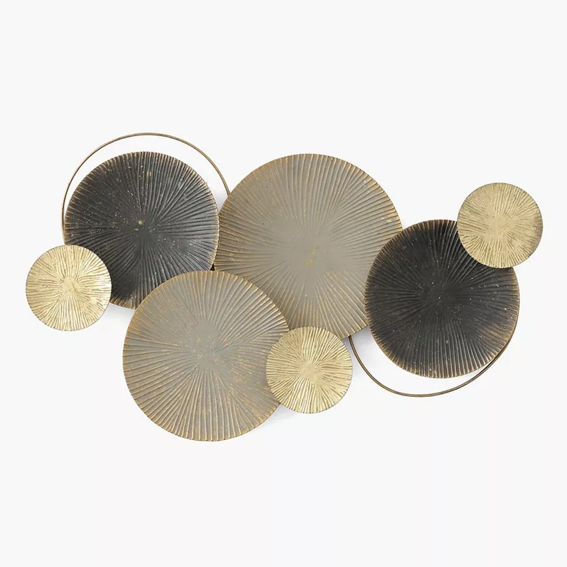 Percy Round Cluster Metal Wall Art - 80x4x48 cm - Image 3