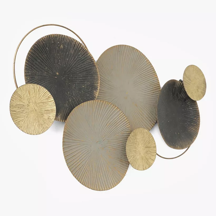 Percy Round Cluster Metal Wall Art - 80x4x48 cm - Image 4