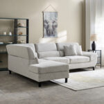 Salerno 3-Seater Left Corner Fabric Sofa