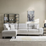 Salerno 3-Seater Left Corner Fabric Sofa