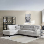 Salerno 3-Seater Left Corner Fabric Sofa