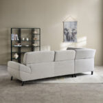 Salerno 3-Seater Left Corner Fabric Sofa