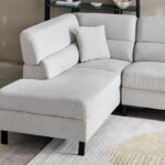 Salerno 3-Seater Left Corner Fabric Sofa