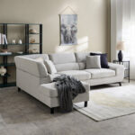 Salerno 3-Seater Left Corner Fabric Sofa