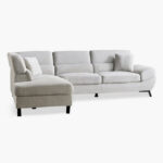 Salerno 3-Seater Left Corner Fabric Sofa