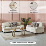 Cambridge 2-Seater Sofa with 3 Throw Cushions