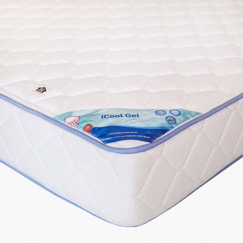 SleepLuxe iCool Gel infused Memory Foam Medium Firm Pocket Spring Single Mattress - 90x190x25 cm - Image 3