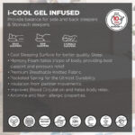 SleepLuxe iCool Gel infused Memory Foam Medium Firm Pocket Spring Single Mattress - 90x190x25 cm