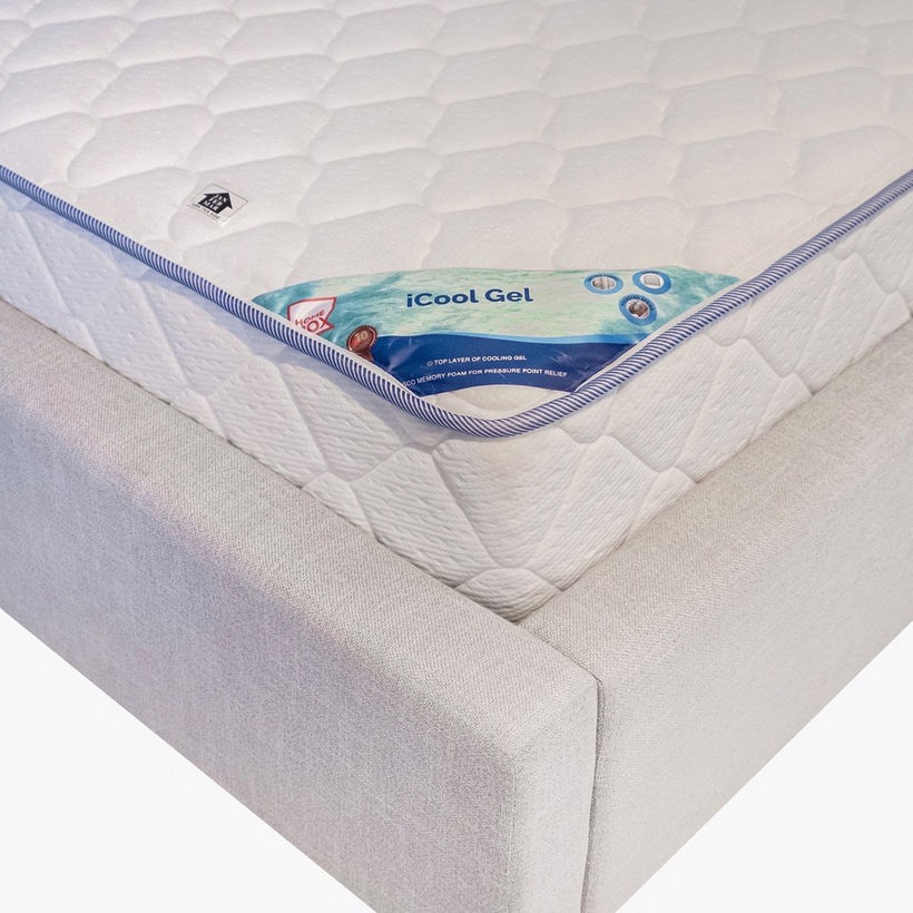 SleepLuxe iCool Gel infused Memory Foam Medium Firm Pocket Spring Single Mattress - 90x190x25 cm - Image 12