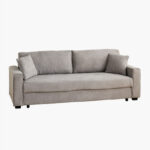Cyrus 3-Seater Pull-Out Sofa Bed with Storage and 2 Cushions
