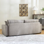 Cyrus 3-Seater Pull-Out Sofa Bed with Storage and 2 Cushions