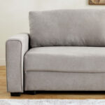 Cyrus 3-Seater Pull-Out Sofa Bed with Storage and 2 Cushions