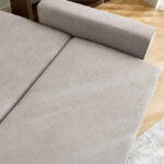 Cyrus 3-Seater Pull-Out Sofa Bed with Storage and 2 Cushions