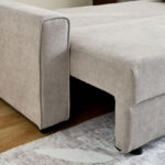 Cyrus 3-Seater Pull-Out Sofa Bed with Storage and 2 Cushions