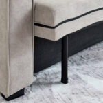 Cyrus 3-Seater Pull-Out Sofa Bed with Storage and 2 Cushions