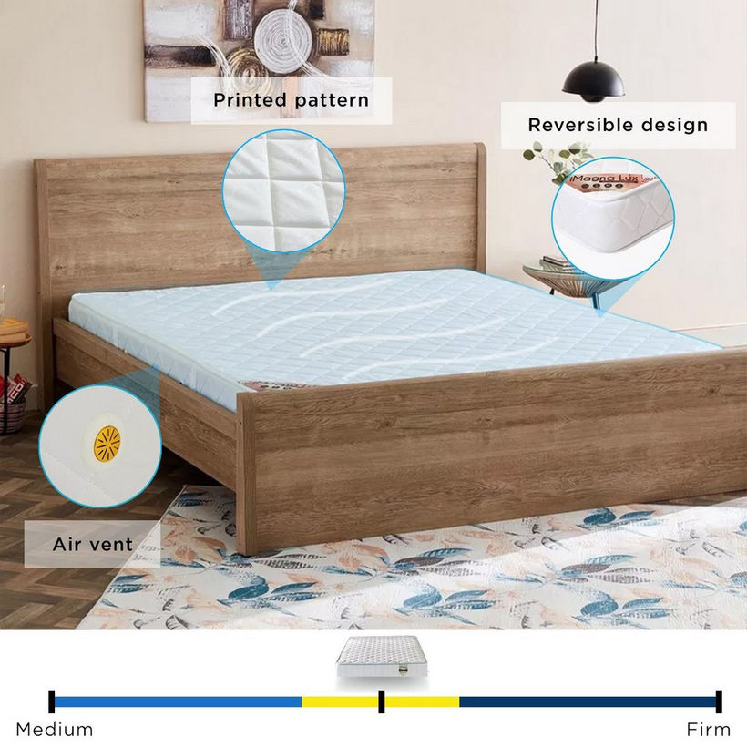 SleepEase iMagna Lux High Resilience Foam Bonnell Spring King Mattress - 180x200x22 cm - Image 9