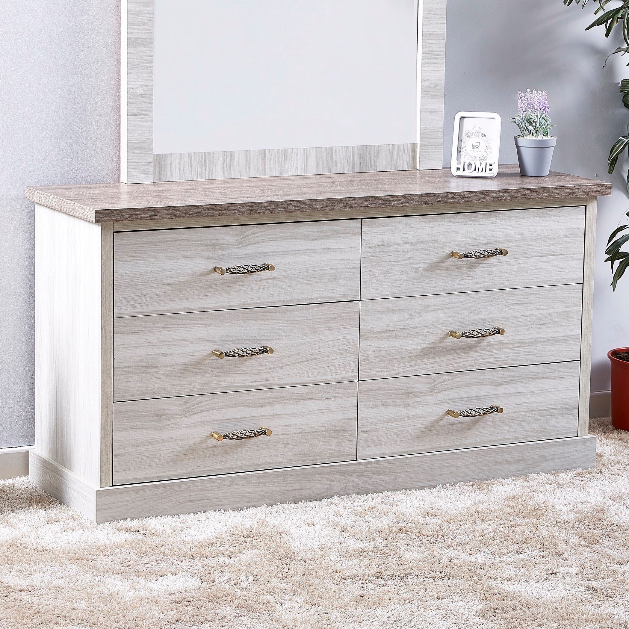 Angelic 6-Drawer Master Dresser without Mirror