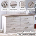 Angelic 6-Drawer Master Dresser without Mirror