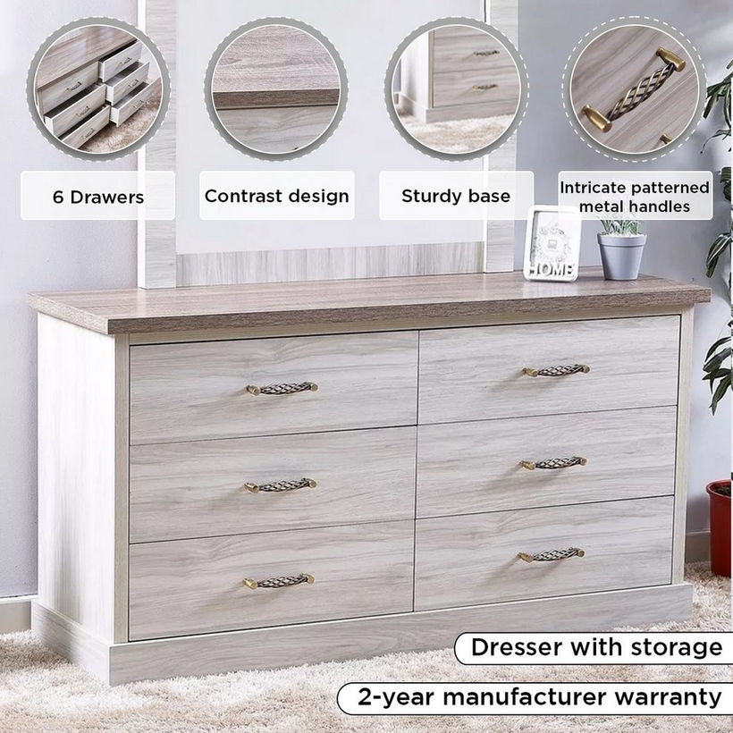 Angelic 6-Drawer Master Dresser without Mirror - Image 5