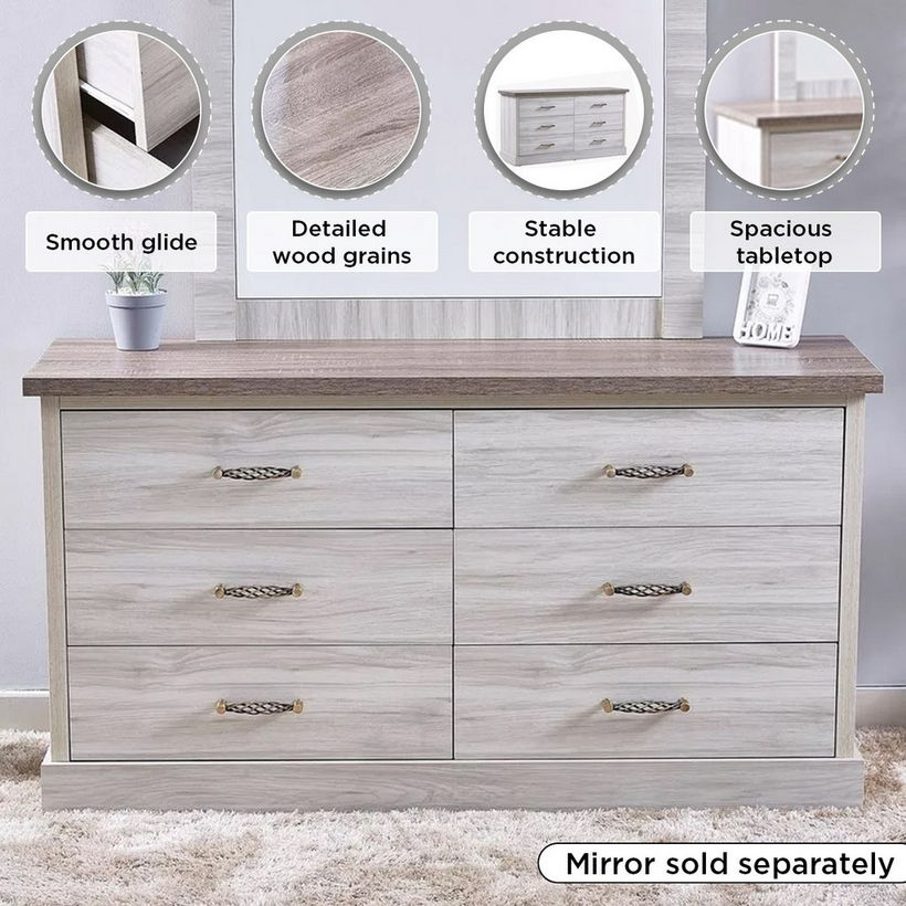 Angelic 6-Drawer Master Dresser without Mirror - Image 6