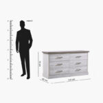 Angelic 6-Drawer Master Dresser without Mirror