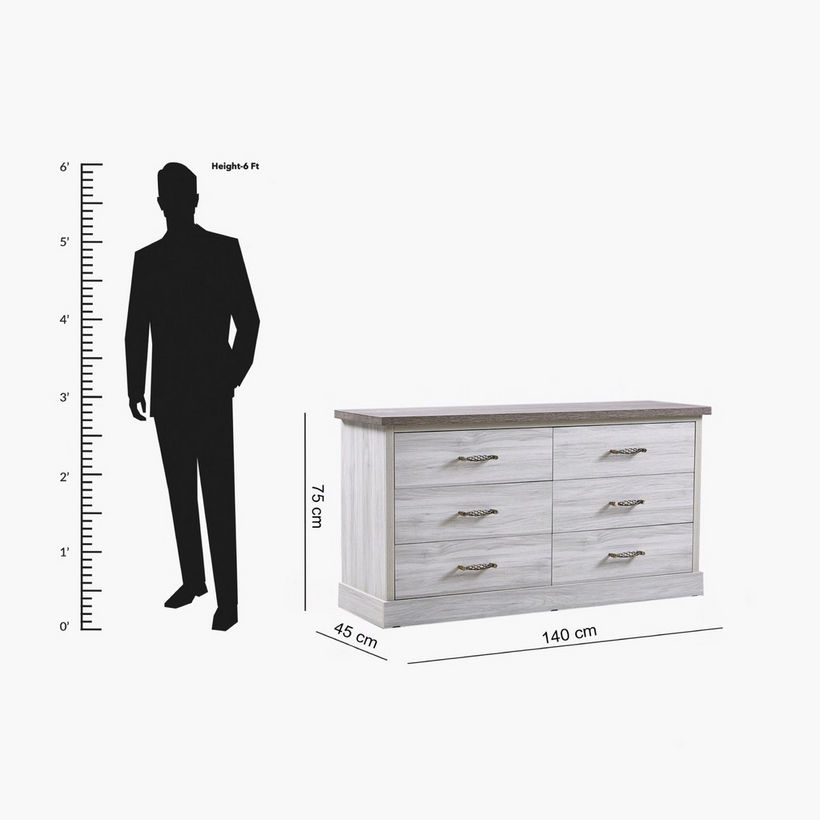 Angelic 6-Drawer Master Dresser without Mirror - Image 10